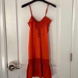 Anthropologie🍊 slip silk dress by Dallin Chase